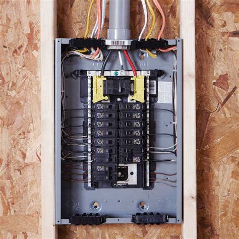 install electrical breaker box|installing breaker box in home.